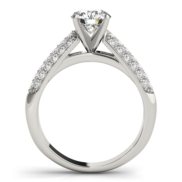 Pave Diamond Engagement Ring · 0.38 ct tw