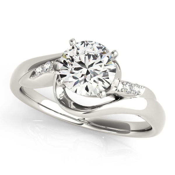 Bypass Diamond Engagement Ring · 0.04 ct tw
