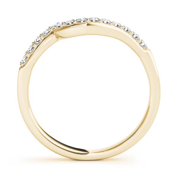 Curved Diamond Wedding Band · 0.21 ct tw