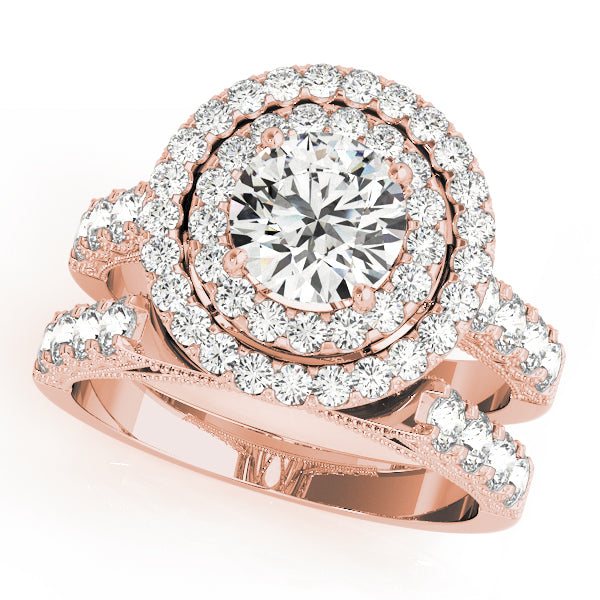 Round Halo Diamond Engagement Ring · 2.68 ct tw