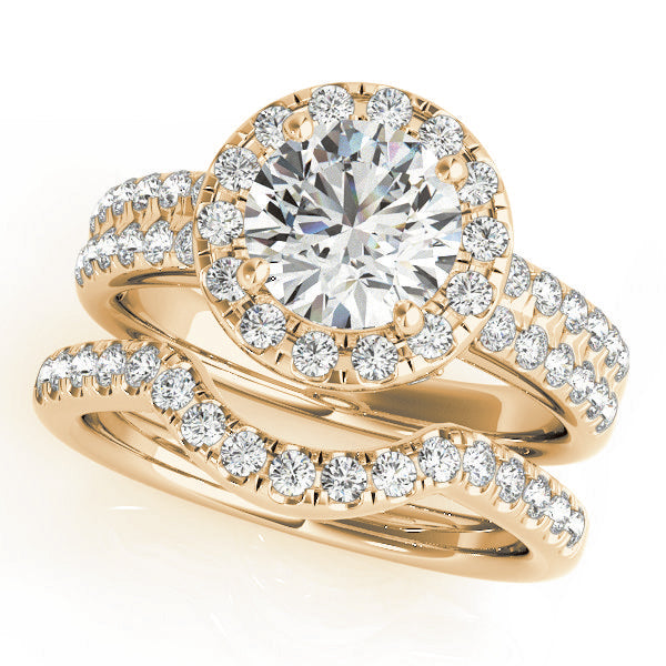 Round Halo Diamond Engagement Ring · 2.41 ct tw