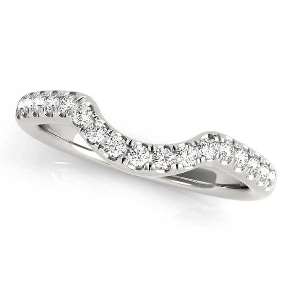 Curved Diamond Wedding Band · 0.18 ct tw