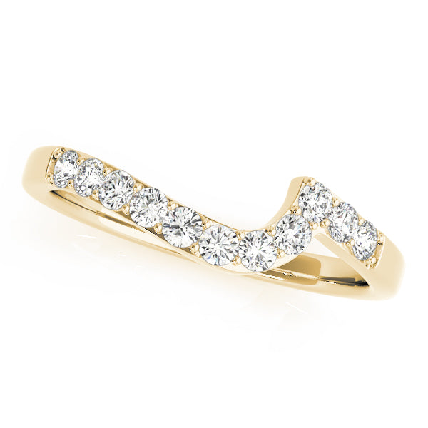 Curved Diamond Wedding Band · 0.22 ct tw