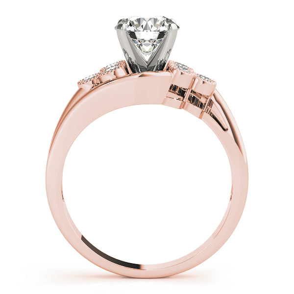 Cluster Sides Diamond Engagement Ring · 0.18 ct tw