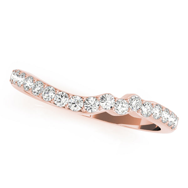 Curved Diamond Wedding Band · 0.34 ct tw