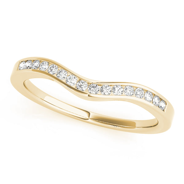 Curved Diamond Wedding Band · 0.12 ct tw