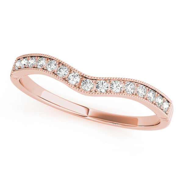 Curved Diamond Wedding Band · 0.07 ct tw