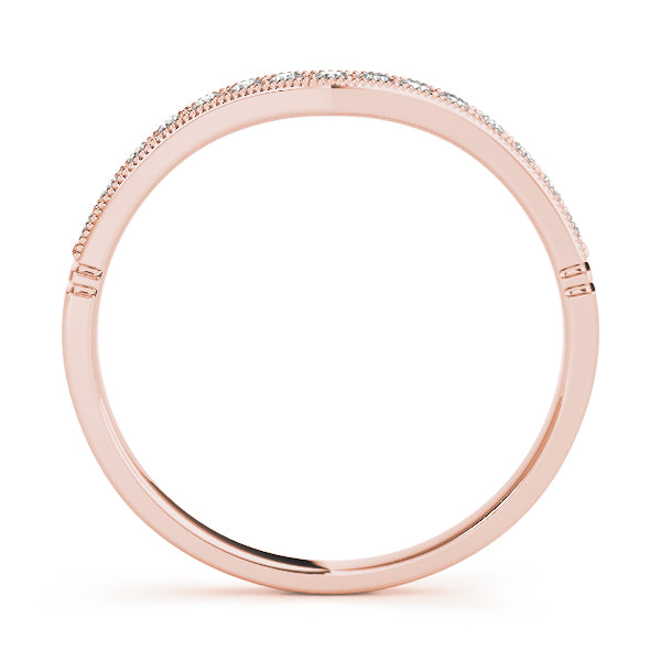 Curved Diamond Wedding Band · 0.07 ct tw