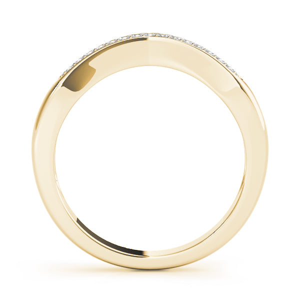 Curved Diamond Wedding Band · 0.15 ct tw