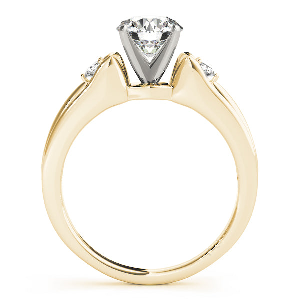 Round Three-Stone Diamond Engagement Ring · 0.10 ct tw