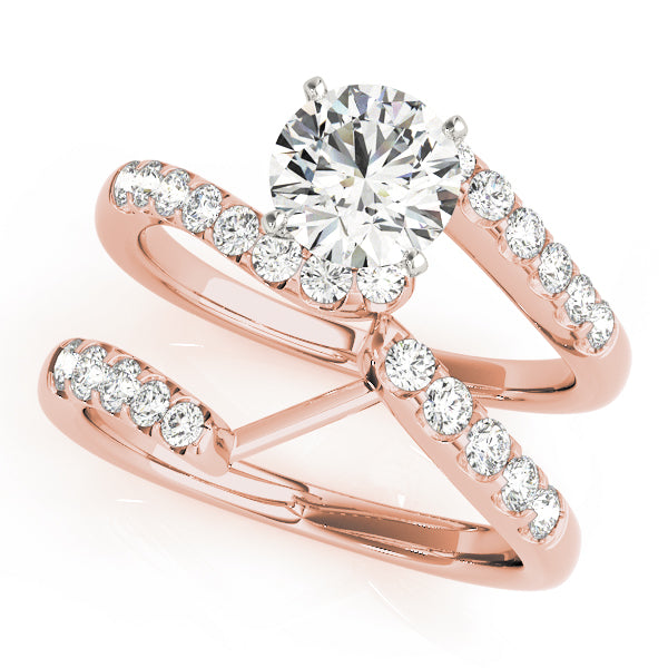 Bypass Diamond Engagement Ring · 0.24 ct tw