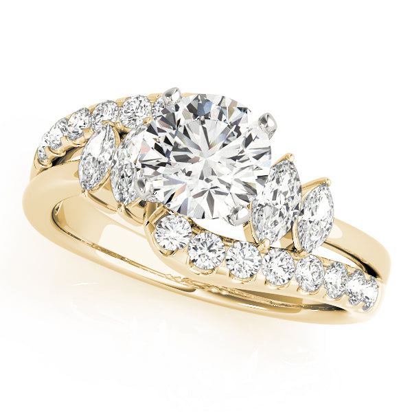 Marquise Fancy Shape Diamond Engagement Ring · 0.76 ct tw