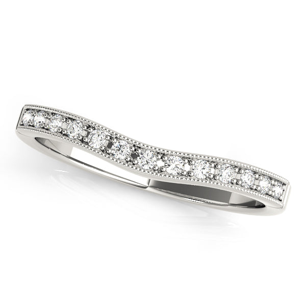 Curved Diamond Wedding Band · 0.07 ct tw