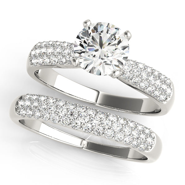 Pave Diamond Engagement Ring · 0.23 ct tw
