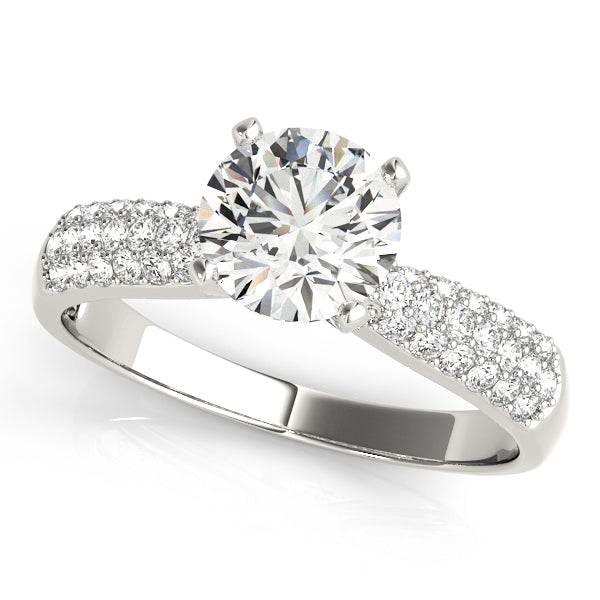 Pave Diamond Engagement Ring · 0.23 ct tw