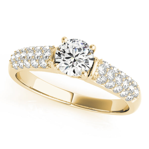 Pave Diamond Engagement Ring · 0.42 ct tw