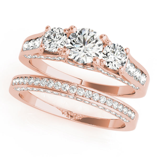 Round Three-Stone Diamond Engagement Ring · 1.26 ct tw