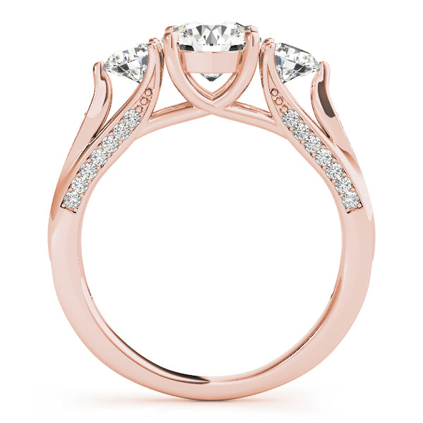Round Three-Stone Diamond Engagement Ring · 1.69 ct tw