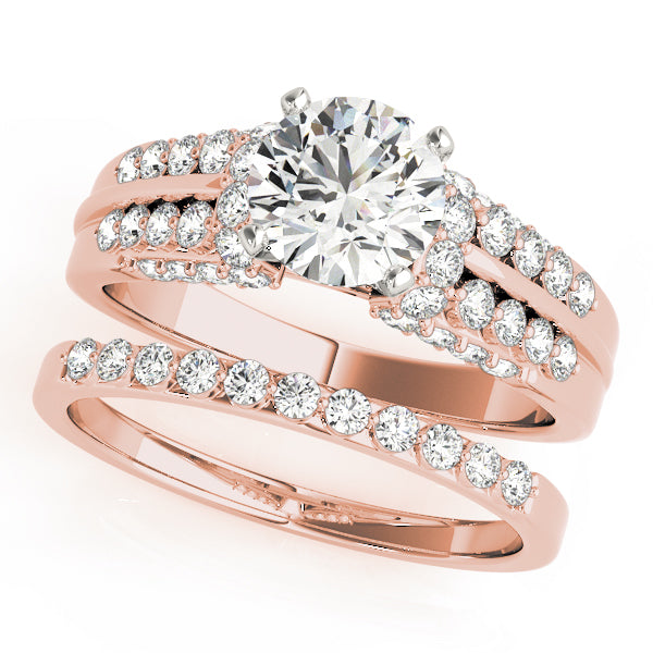 Pave Diamond Engagement Ring · 0.44 ct tw