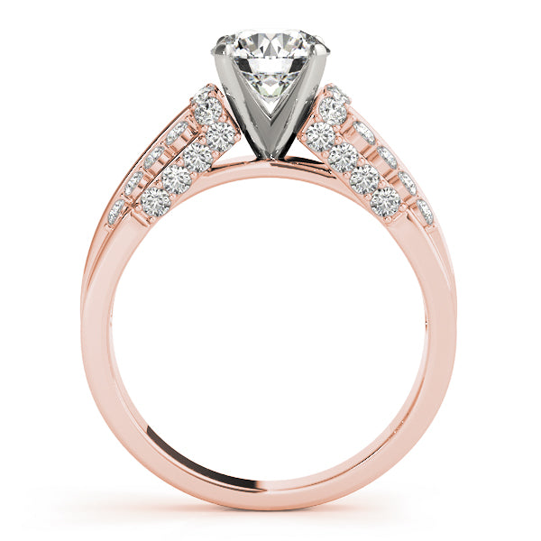 Pave Diamond Engagement Ring · 0.44 ct tw