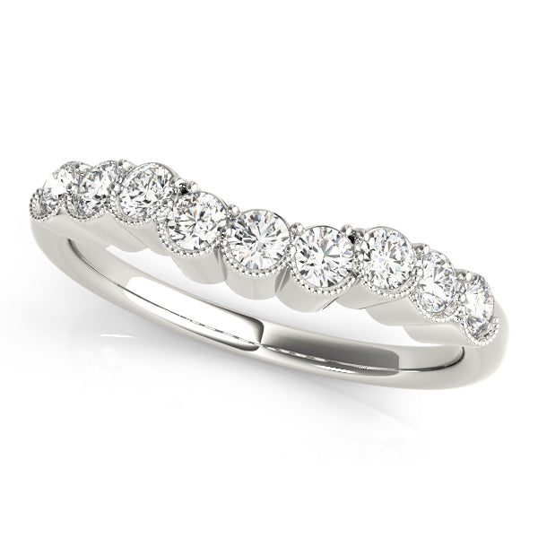 Curved Diamond Wedding Band · 0.45 ct tw