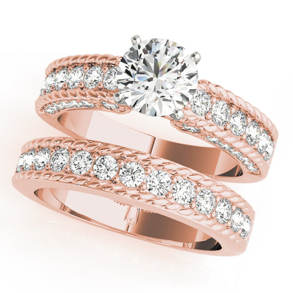Single Row Channel Set Diamond Engagement Ring · 0.64 ct tw