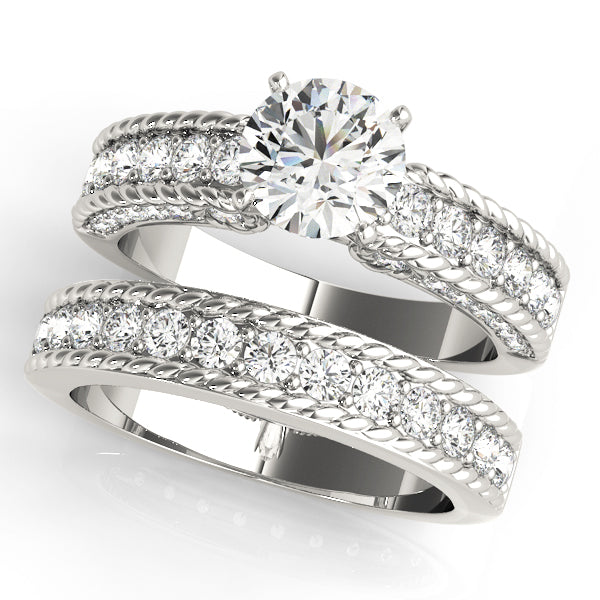 Single Row Channel Set Diamond Engagement Ring · 0.64 ct tw