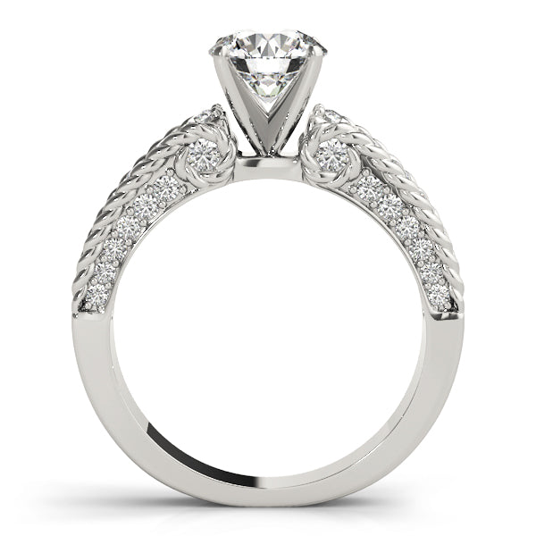 Single Row Channel Set Diamond Engagement Ring · 0.64 ct tw