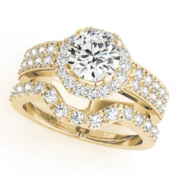 Round Halo Diamond Engagement Ring · 0.31 ct tw