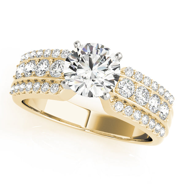 Multi-Row Diamond Engagement Ring · 0.46 ct tw
