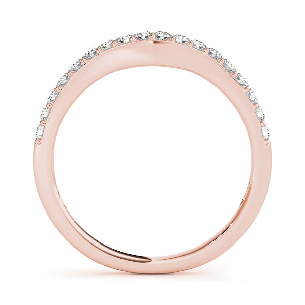 Curved Diamond Wedding Band · 0.36 ct tw