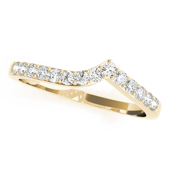 Curved Diamond Wedding Band · 0.35 ct tw