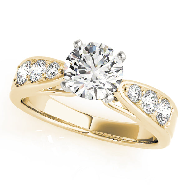 Single Row Channel Set Diamond Engagement Ring · 0.40 ct tw