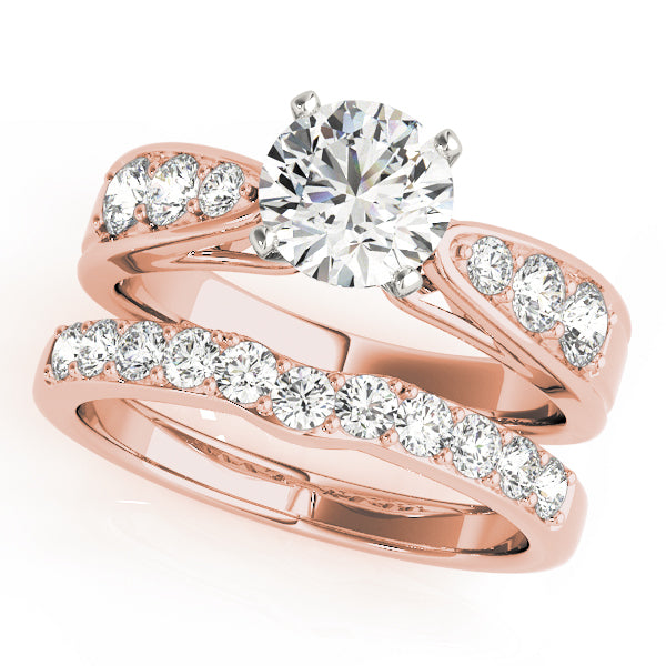Single Row Channel Set Diamond Engagement Ring · 0.40 ct tw