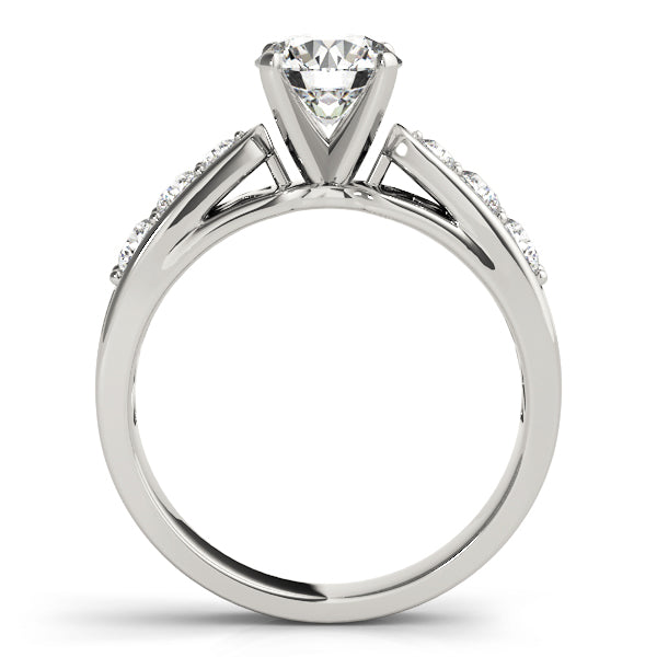 Single Row Channel Set Diamond Engagement Ring · 0.40 ct tw