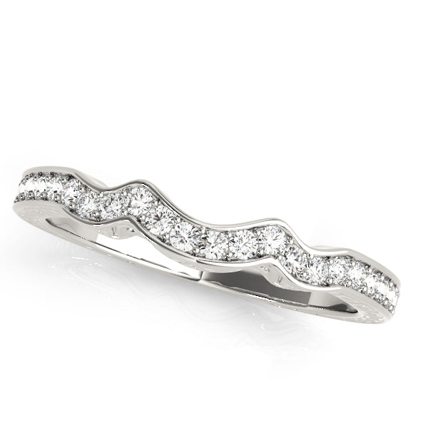 Curved Diamond Wedding Band · 0.17 ct tw