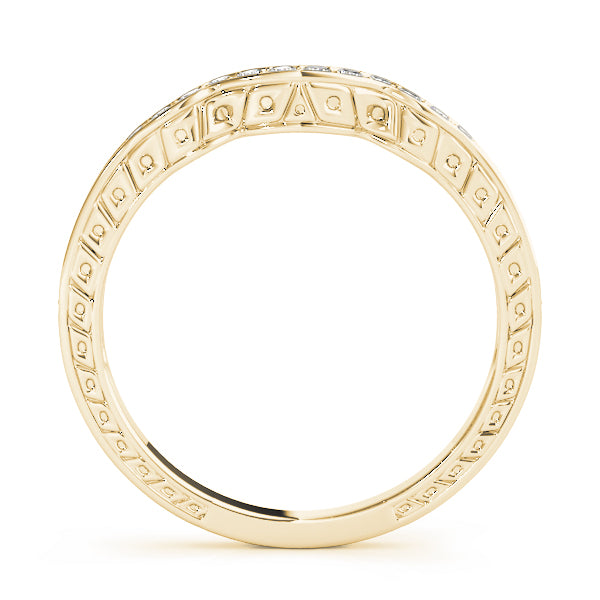 Curved Diamond Wedding Band · 0.17 ct tw