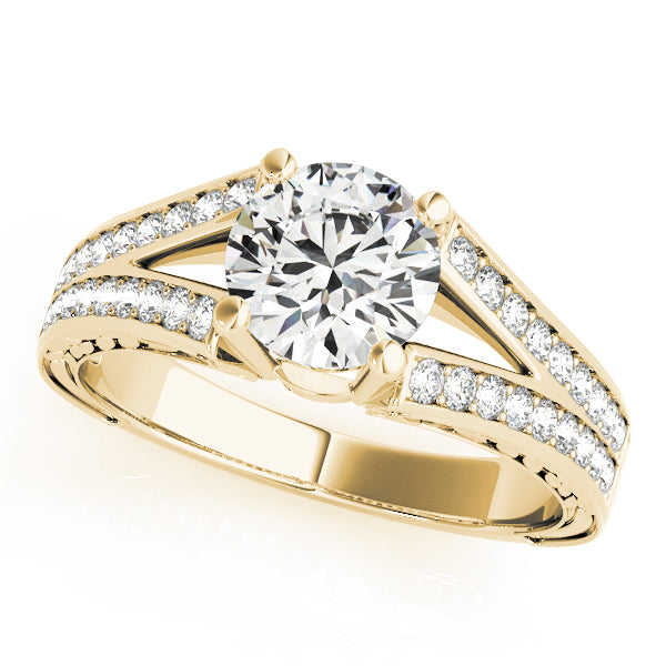 Round Antique Diamond Engagement Ring · 1.24 ct tw