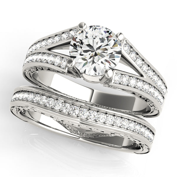 Round Antique Diamond Engagement Ring · 1.24 ct tw