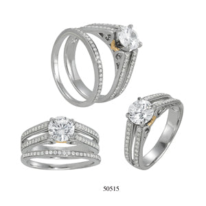 Multi-Row Diamond Engagement Ring · 0.24 ct tw