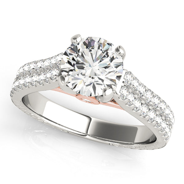 Pave Diamond Engagement Ring · 0.53 ct tw
