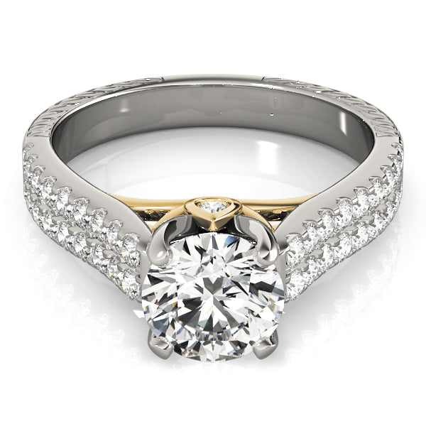 Pave Diamond Engagement Ring · 0.53 ct tw
