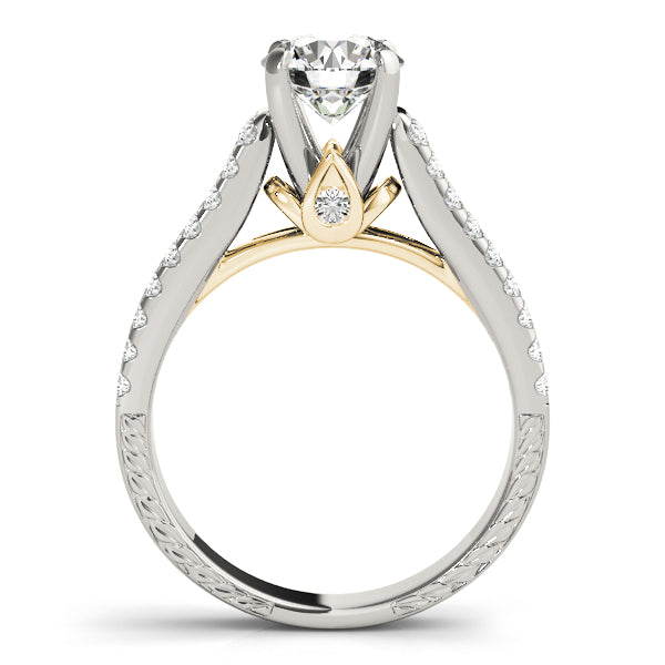 Pave Diamond Engagement Ring · 0.53 ct tw