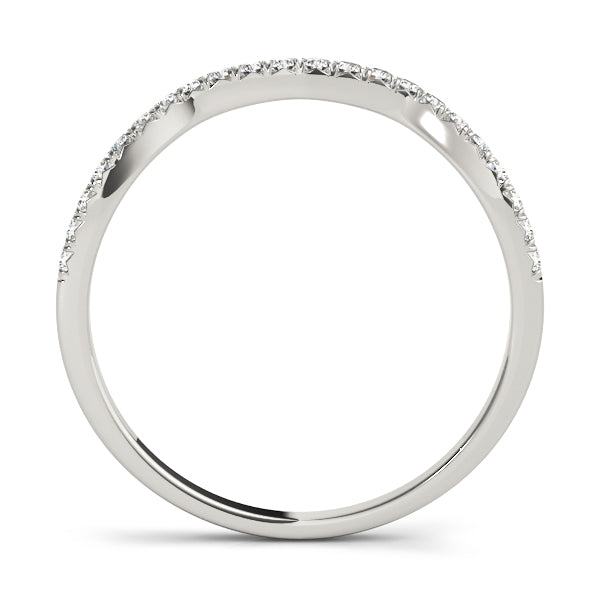 Curved Diamond Wedding Band · 0.13 ct tw