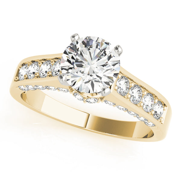 Single Row Channel Set Diamond Engagement Ring · 0.43 ct tw