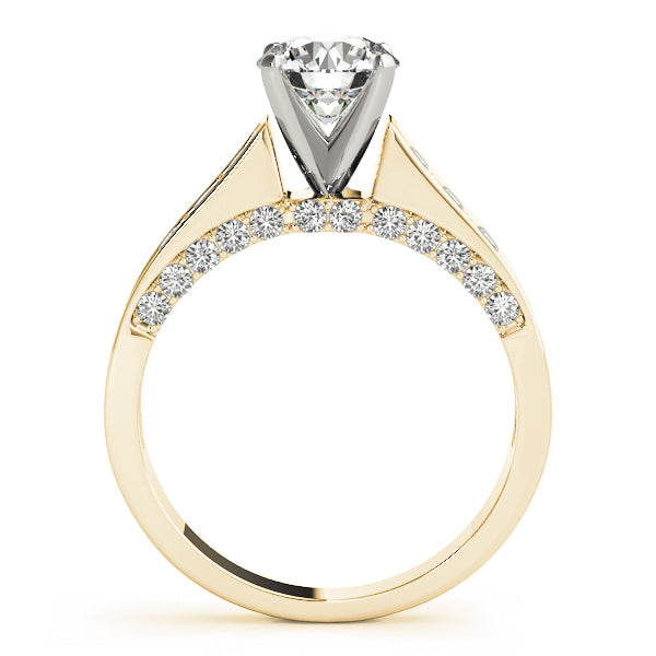 Single Row Channel Set Diamond Engagement Ring · 0.43 ct tw
