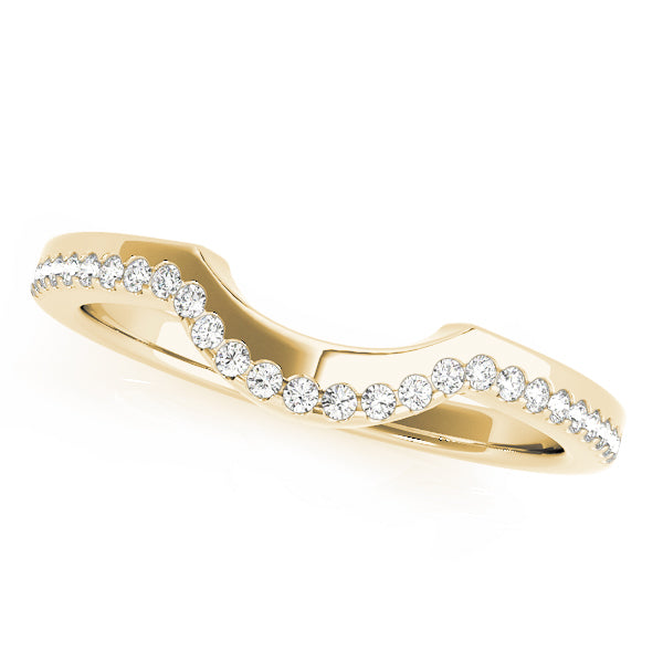 Curved Diamond Wedding Band · 0.12 ct tw