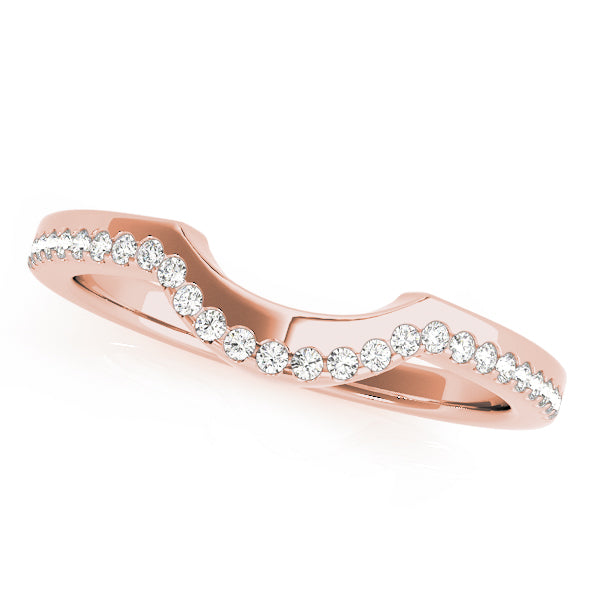 Curved Diamond Wedding Band · 0.12 ct tw