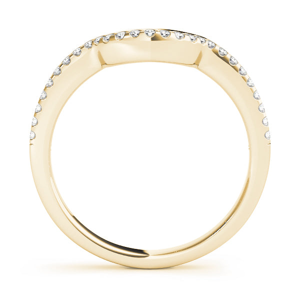 Curved Diamond Wedding Band · 0.12 ct tw