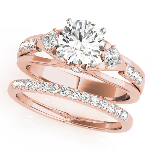 Round Three-Stone Diamond Engagement Ring · 0.29 ct tw